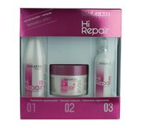 SALERM - Traitement réparateur cheveux abîmés - Pack Hi Repair avec shampooing 250 ml + masque 250 ml + Finish 100 ml - Hydratation profonde cheveux abîmés - Revitalise et rajeunit - Effet immédiat