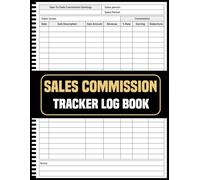 Sales Commission Tracker Log Book: Daily Income Bonuses Performance Small Business