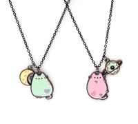 SalesOne Pusheen Space Parure de collier 2 pièces en acier inoxydable