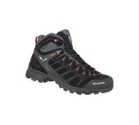 Salewa - Chaussures de randonnée journée - Ms Alp Mate Mid Wp Black Out/Fluo Orange pour Homme en Cuir - Taille 11,5 UK - Noir Noir 11,5 UK