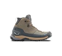 Salewa - Chaussures de trekking - Puez Leather Mid Ptx M Bungee Cord/Onyx pour Homme en Cuir - Taille 42 - Kaki Kaki 42