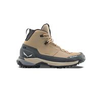 Salewa - Chaussures de trekking - Puez Leather Mid Ptx W Quicksand/Onyx pour Femme en Cuir - Taille 41 - Beige Beige 41