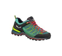 Salewa - Chaussures randonnée journée & approche en GORE-TEX - Ws Mtn Trainer Lite GTX Feld Green/Fluo Coral pour Femme - Taille 7,5 UK - Vert Vert 7,5 UK
