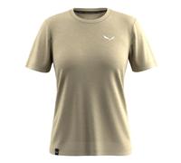 T-shirt Salewa Eagle Mini Logo Alpine Merino manches courtes beige verdâtre femme - 34