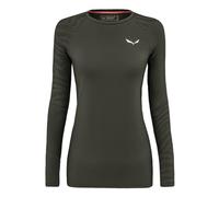 Salewa Cristallo Warm AMR W L/S Tee., Dark Olive, M