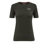 Salewa Cristallo Warm Alpine Merino Responsive Short Sleeve Base Layer Vert XL Femme