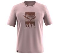 Salewa Eagle 3cime Short Sleeve T-shirt Rose S Homme