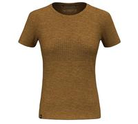 Salewa Eagle Dotted Mountain Alpine Merino T-shirt Marron,Doré M Femme