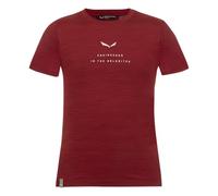Salewa Eagle Dry S/S Tee K, Syrah Melange, 164, Syrah Melange, 14 Ans