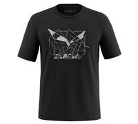 Salewa Eagle Geometric Short Sleeve T-shirt Noir XL Homme