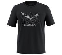 Salewa Eagle Geometric Short Sleeve T-shirt Noir M Homme