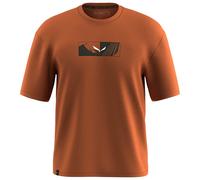 T-shirt Salewa Eagle Hybrid Loose manches courtes marron orange - S