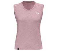 Salewa Eagle Minilogo Alpine Merino Sleeveless T-shirt Rose S Femme