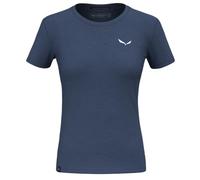 Salewa Eagle Minilogo T-Shirt en Laine mérinos pour Femme, Bleu, M