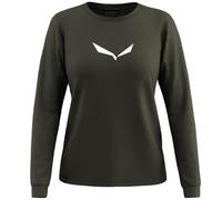 Salewa Femme Eagle Solidlogo Dry Tee W T-Shirt, Dark Olive, XXL EU