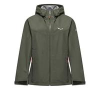 Salewa Veste imperméable Puez 2.5L PowerTex à capuche Vert Chrome Femme 34