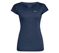 Salewa Femme PUEZ MELANGE DRY W S/S TEE T-shirt, navy blazer melange, 44/38
