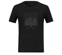 Salewa Homme Eagle Dotted MTN Am M T-Shirt, Black Out, S EU