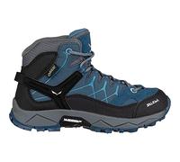 Salewa JR Alp Trainer Mid Gore-TEX Kinder Trekking- & Wanderstiefel, Dark Denim/Charcoal, 28 EU