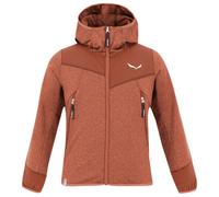Salewa - Kid's Agner Melange PolarLite Full Zip Hoody - Veste polaire - 104 - etruscan red