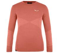 Salewa - Kid's Zebru Medium Warm ARM L/S Tee - Sous-vêtement mérinos - 128 - etruscan red