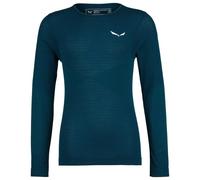 Salewa - Kid's Zebru Medium Warm ARM L/S Tee - Sous-vêtement mérinos - 152 - pond blue