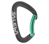 Salewa Mousqueton de progression Ortles Bent doigt courbé 98x61 mm noir/vert irlandais