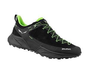 Salewa MS Dropline Leather Chaussures de Trail, Black/Pale Frog, 42.5 EU