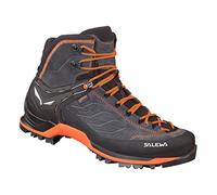 Salewa MS Mountain Trainer Mid Gore-TEX Chaussures de Randonnée Hautes, Asphalt/Fluo Orange, 42.5 EU