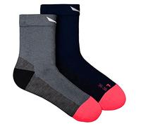 Salewa MTN Trn Am W Qrt Sock Chaussettes, Gris Moyen / 3960/6080, 41 Femme