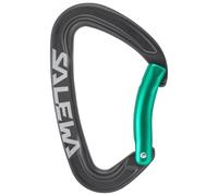 Salewa - Ortles Bent Carabiner - Mousqueton de progression - black / irish green