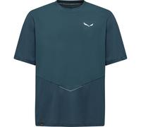 Salewa - T-shirt technique Pedroc Dry Hybrid manches courtes Bleu - Taille S Homme