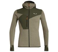 Salewa - Puez 2 Dry L/S Hood Full-Zip Tee - Veste polaire - XL - dark olive melange