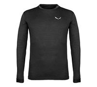 Salewa - Puez Melange Dry L/S Tee - T-shirt technique - XL - black out melange ii