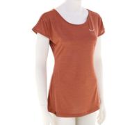 T-shirt Salewa Puez Melange Dry manches courtes rose marron femme - 38