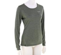 Salewa Puez Melange Dry Femmes T-shirt fonctionnel 40 Vert foncé olive