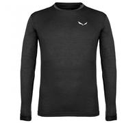 Salewa - T-shirt manches longues de randonnée respirant - Puez Melange Dry M L/S Tee Black Out Melange pour Homme - Taille M - Noir Noir M