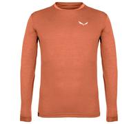 Salewa - Puez Melange Dry L/S Tee - T-shirt technique - S - bombay brown melange