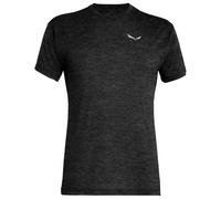 Salewa - Puez Melange Dry S/S Tee - T-shirt - 56 - black out melange ii