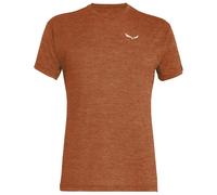Salewa - Puez Melange Dry S/S Tee - T-shirt - 58 - bombay brown melange