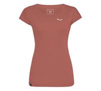 Salewa - Women's Puez Melange Dry S/S Tee - T-shirt - 32 - etruscan red melange