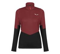 Salewa Puez Polarlite Half Zip Fleece Women, Red, XL