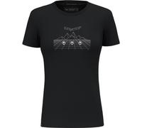SALEWA Pure Dolomites Merino T-Shirt Women, Black Out, L