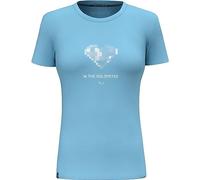 SALEWA Pure Heart Dry T-Shirt Women, air Blue, S