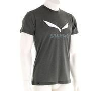 Salewa Solidlogo Dri-Release Hommes T-shirt L Vert foncé olive