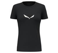 T-shirt Salewa Solidlogo Dri-Release manche courte noir logo blanc femme - 42