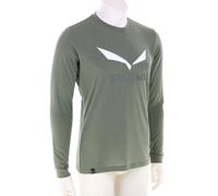 Salewa Solidlogo Dry Hommes T-shirt fonctionnel S Vert foncé olive