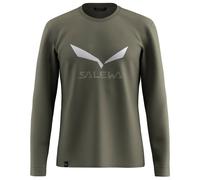 Salewa - Solidlogo Dry L/S Tee - Haut à manches longues - S - faded green