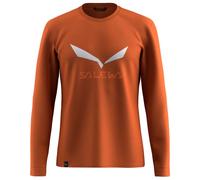 Salewa - Solidlogo Dry L/S Tee - Haut à manches longues - XL - bombay brown