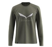 Salewa - Solidlogo Dry L/S Tee - Haut à manches longues - L - faded green